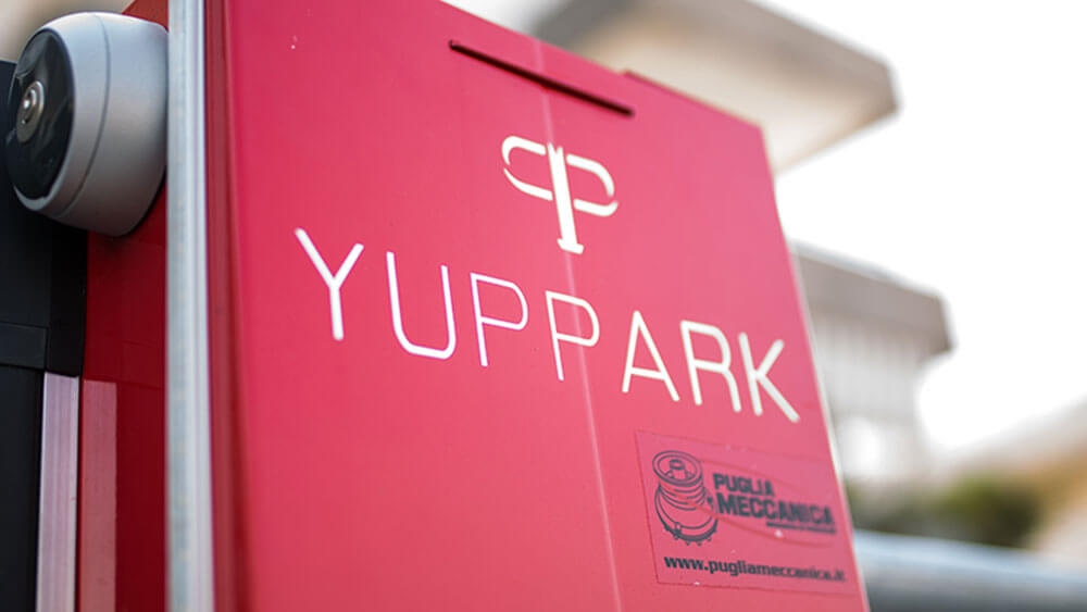 yuppark, cancello sospeso aree private, parco urbano personale, cancello parcheggio privato, dissausore funzionale